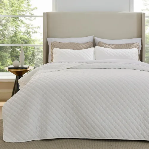 Vista 36 de Bedsure Quilts Twin Size - Lightweight Bedspreads Twin Size with Basket Weave Pattern, Soft Quilt Bedding Set, Grey Comforter Set Coverlet for All