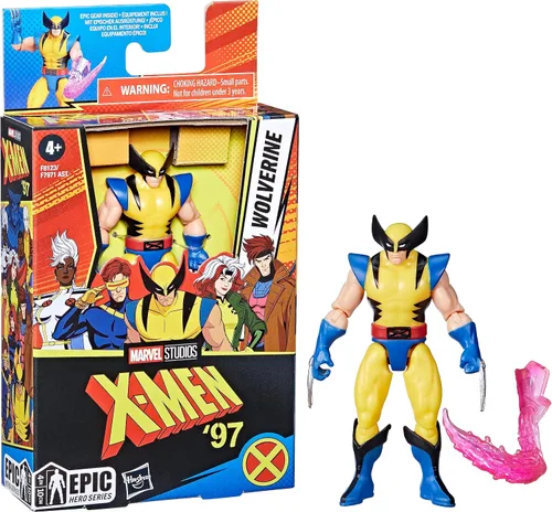 Vista 5 de Marvel Serie de Héroes Épicos X-Men Figura de Acción de Wolverine, Figuras de 4 Pulgadas
