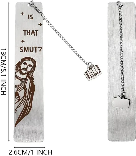 Vista 2 de Peeking Jesus is that Smut? Marcador (Metal 1 Pieza Plata)
