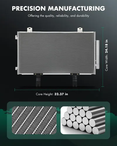 Vista 2 de SCITOO Condensador de aire acondicionado 30127 compatible con 2019-2021 para Acura RDX 2.0L Air Conditioning AC Condenser 30127 condenser
