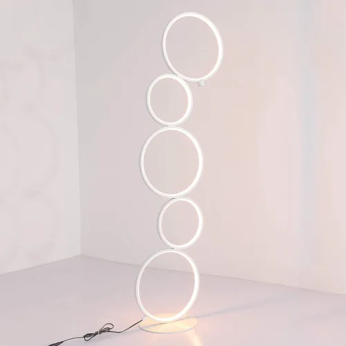 Vista 2 de SomSom Lámpara de pie LED moderna - Muy alto brillo, lámpara de interior - Luz de pie para sala de estar - Alternativa al halógeno - Regulador