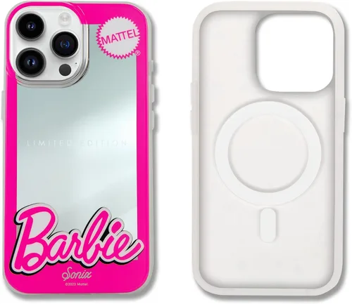 Vista 90 de Sonix x Barbie Funda para iPhone 15 Pro Compatible con MagSafe Probada para caídas de 10 pies Golden Hour