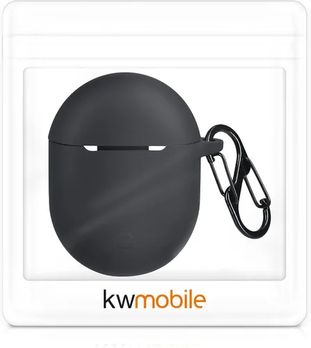 Vista 7 de kwmobile Funda compatible con Xiaomi Redmi Airdots 3 Pro/Buds 3 Pro - Funda de silicona para auriculares - Negro