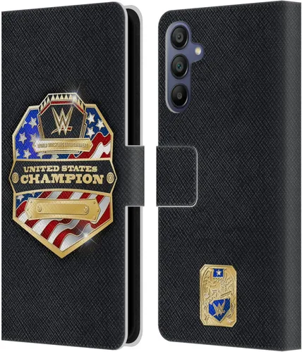 Vista 213 de Head Case Designs Officially Licensed WWE Cruiserweight Champion Title Belts Leather Wallet Case Compatible with Samsung Galaxy A07 4G Campeón