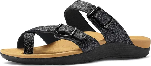 Vista 11 de mysoft Sandalias ortopédicas ajustables para mujer, con soporte de arco, cómodas para caminar y verano