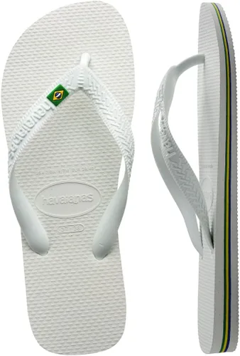 Vista 5 de Havaianas, ojotas brasileras para mujer., Blanco