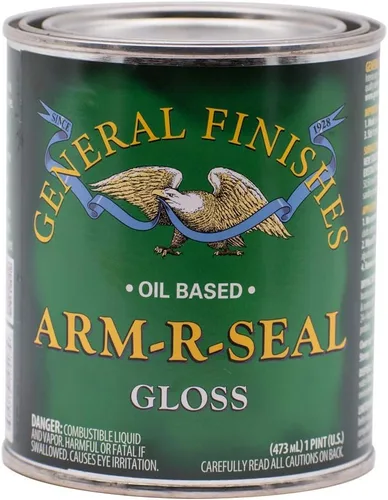 Vista 9 de General Finishes Arm-R-Seal Capa protectora a base de aceite, 1 cuarto de galón, brillante