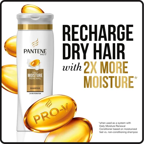 Vista 6 de Pantene Daily Moisture Renewal Duo set, champú de 12.6 onzas y acondicionador de 12 onzas