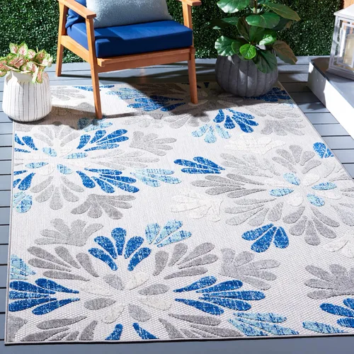 Vista 11 de SAFAVIEH Cabana Collection CBN800F - Alfombra decorativa floral para interiores y exteriores, no desprende pelusa, fácil de limpiar, 2 x 4 pies