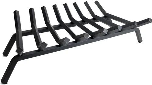 Vista 4 de Rejilla para chimenea de Pleasant Hearth de acero compacto prémium con barras de 3/4 de pulgada, Acero, Negro, 21 - pulgadas
