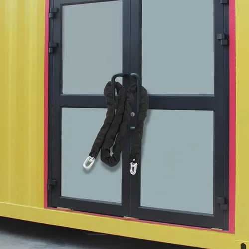 Vista 5 de Cerradura de cadena de seguridad de 6 pies, cadena resistente de 3/8 pulgadas, alta seguridad para motocicleta, bicicleta, ciclomotores, cuatrimotos