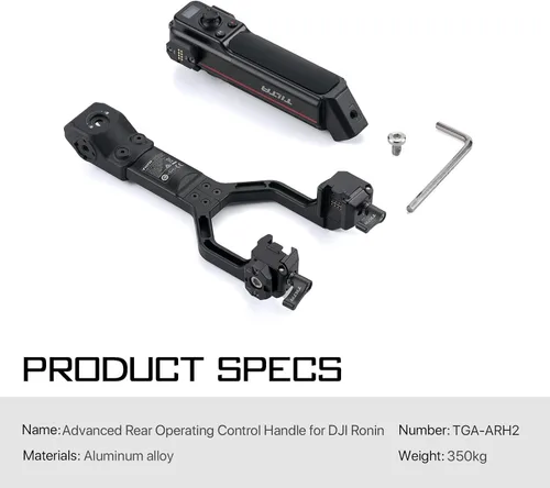 Vista 3 de Tilta - Mango de control de funcionamiento trasero avanzado compatible con DJI Ronin, enfoque inalámbrico compatible con Nucleus Nano, Nucleus M