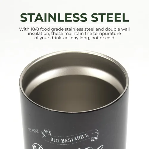 Vista 3 de Rivers Edge Products Vaso aislado de 20 onzas, vaso de acero inoxidable a prueba de fugas con tapa, a prueba de derrames, para té, refrescos Whisky