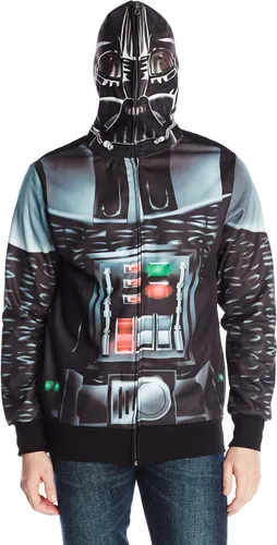 Vista 2 de Star Wars Vader Is Here - Disfraz de forro polar sublimado para hombre