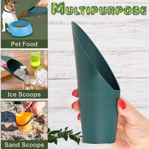 Vista 6 de Home-X Juego de 2 cucharas de tierra – Mini cucharas de mano para trasplante, deshierbe y macetas – Pequeña pala de jardín, palas para macetas