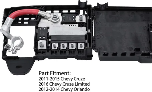 Vista 3 de FOXSEON Terminal de batería de caja de fusibles con cubierta para GM 2011-2015 Chevy Cruze 2012-2014 Orlando 96889385