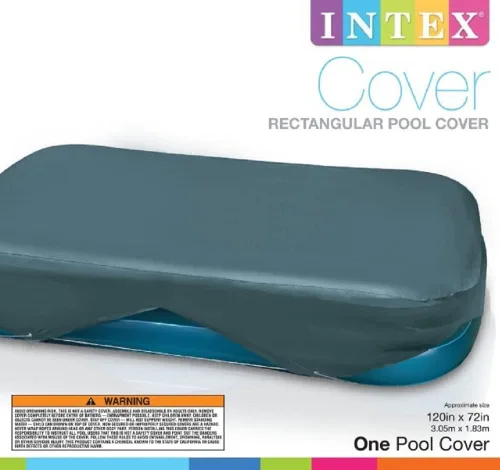 Vista 3 de Intex B008VQWPDK - Cubierta rectangular para piscina para centros de natación 58412EP, 1 paquete, multicolor