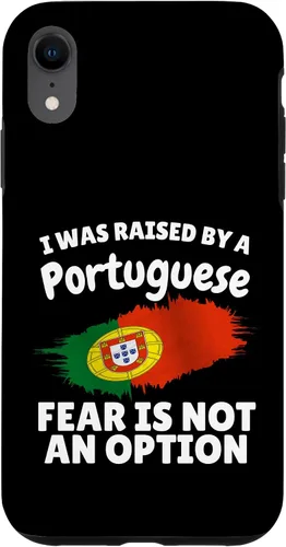 Vista 25 de I was Raised by a Portuguese Portugal Flag Gift Son Daughter Case for iPhone 16