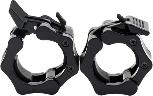 Vista 14 de Abrazaderas para Barra de 2 pulgadas, Collares de Ejercicio de Servicio Pesado de 2" Liberación Rápida Par de Bloqueo Pro Olímpico Barra