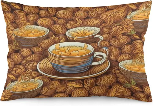 Vista 12 de Funda de almohada divertida de calavera de Halloween de 12 x 20 pulgadas, funda de almohada rústica de Halloween con cremallera oculta, suave