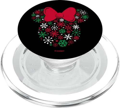 Vista 8 de Disney Minnie Mouse Icon Holiday Snowflakes PopSockets - Agarre y soporte para teléfonos y tabletas, Negro