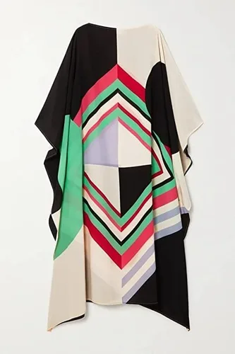 Vista 2 de Hiyan Creation DGeorgette Kaftan, vestido largo de noche para mujer, salida de baño para playa, fiesta en la piscina, regalos para mujeres, verano