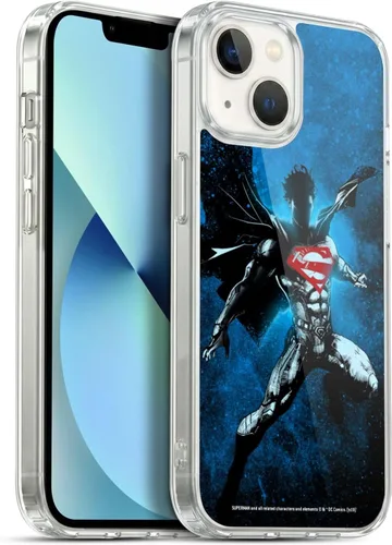 Vista 58 de Head Case Designs Officially Licensed Superman DC Comics Collage 80th Anniversary Gel Case [Military Grade Protection] Compatible with Apple iPhone