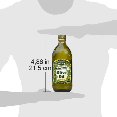 Vista 4 de Mantova Aceite de oliva puro italiano clásico, 17 onzas (paquete de 6)