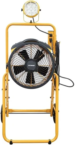 Vista 3 de XPOWER Ventilador de muelle FA-300K6 con carro y luz (azul)