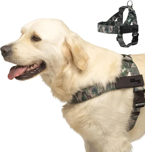 Vista 15 de Arnés para perro Dog Friendly Co Correas resistentes a rozaduras, cuello y pecho ajustables, y anillo en D resistente Resistente, cómodo, fácil