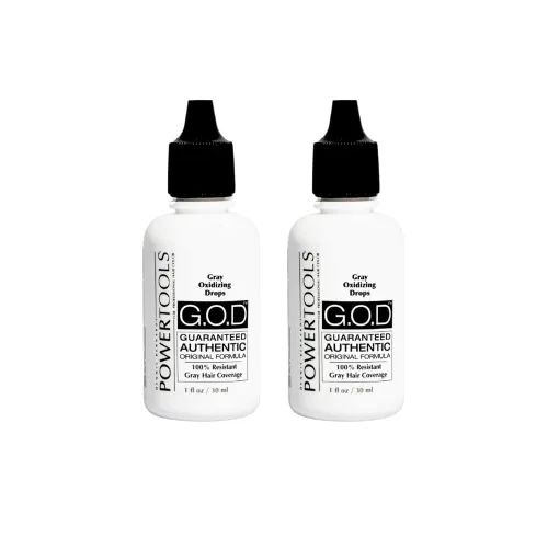 Vista 10 de GOD, The Original Gray Oxidizing Drops Fórmula original auténtica garantizada que se mezcla directamente en la fórmula para una cobertura de gris