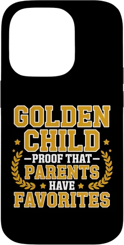 Vista 17 de Golden Child Mom's Favorite Gifted Kids Sibling Rivalry Art Case for iPhone 16