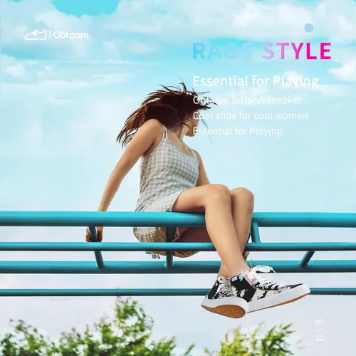 Vista 72 de Obtaom Zapatos de lona de alta calidad para mujer/hombre para jugar a media pantorrilla, zapatillas de deporte de moda casuales con cordones de alta