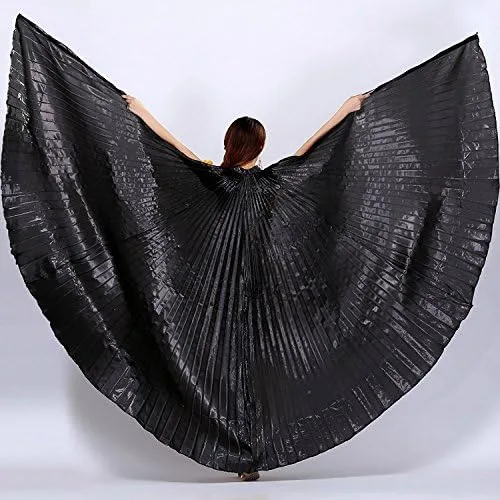 Vista 3 de Wuchieal Women's Professional Belly Dance Costume Angle Isis Wings No Stick