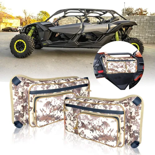 Vista 8 de UTV - Bolsas de almacenamiento para puerta delantera, compatibles con Can Am Maverick X3 MAX X DS Turbo X RS Turbo R 2017 - Bolsa de puerta lateral