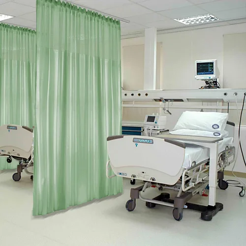 Vista 10 de Frelement Cortina médica con ganchos planos, cortinas divisoras de privacidad para hospital, clínica médica, spa, laboratorio, oficina, guardería