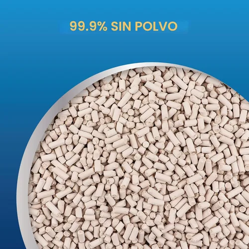 Vista 2 de Gránulos de arena para gatos Honey Care All-Absorb, Zeolita, Control de olores de larga duración, Arena no aglomerante, paquete de 3.5 libras