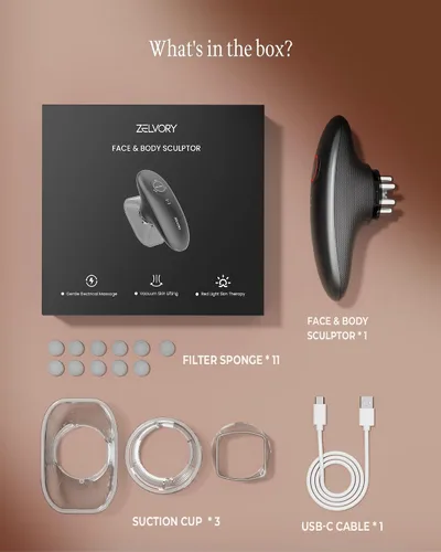 Vista 9 de Máquina de esculpir el cuerpo 3 en 1 para la apariencia de la piel, masajeador corporal eléctrico para piernas, vientre, brazos y brazos