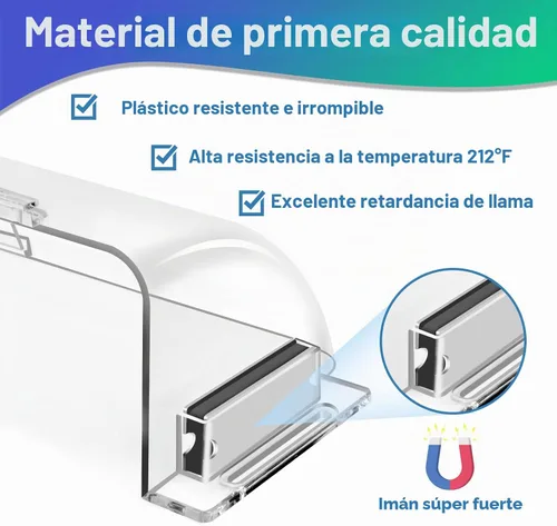 Vista 3 de Paquete de 2 deflectores de ventilación de aire ajustables, cubiertas magnéticas de ventilación de piso de 9 a 15.5 pulgadas para CA, pared