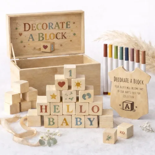 Vista 10 de Nolia Juego de plantillas para bloques de baby shower, 100 plantillas reutilizables de letras, números e iconos para decorar bloques de madera