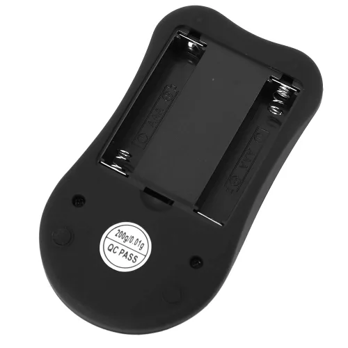 Vista 6 de Báscula digital, 7.05 oz/0.00 oz, báscula de bolsillo negra portátil, pequeña báscula de cocina de alta precisión, herramienta de pesaje de té