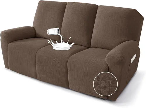 Vista 29 de MAXIJIN Fundas impermeables para sillas reclinables pequeñas de 3 piezas, fundas reclinables que se mantienen en su lugar, fundas reclinables Lazy