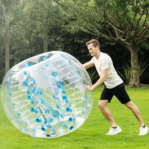 Vista 4 de Balones burbuja de fútbol inflables para adolescentes/adultos, bola de Zorb para el cuerpo de 1,2 m/1,5 m de diámetro, 1 paquete