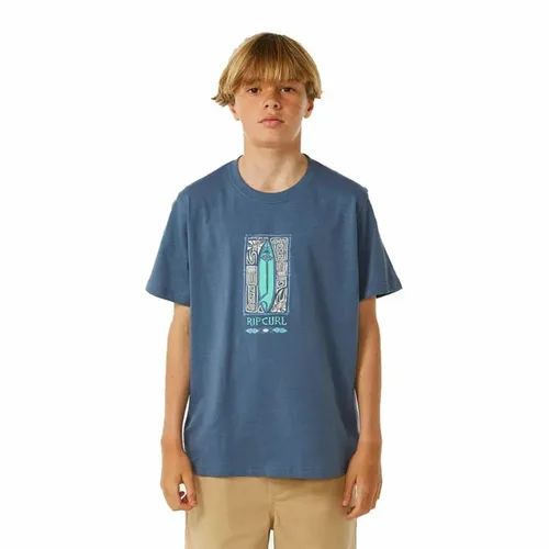 Vista 2 de Camiseta de Manga Corta Infantil Rip Curl Lost Island Azul