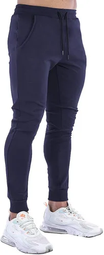 Vista 2 de Wangdo Pantalones deportivos ajustados para hombre pantalones de entrenamiento para gimnasio pantalones deportivos cónicos pantalones deportivos
