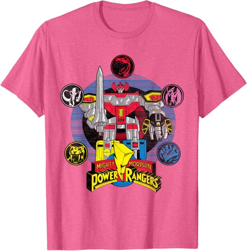 Vista 30 de Power Rangers Camiseta Megazord Asfalto