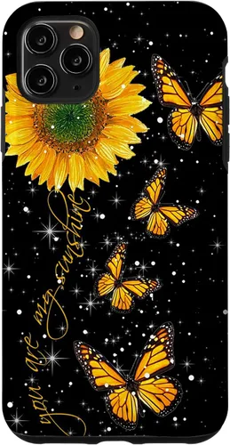 Vista 13 de You are My Sunshine Vintage Sunflower and Monarch Butterfly Case for iPhone 17