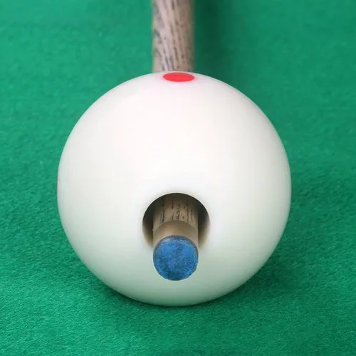 Vista 3 de Balón de entrenamiento de billar Bola de billar con agujero Balón de práctica de billar Ayudante de Billar Ayuda de Práctica Accesorio de Asistencia
