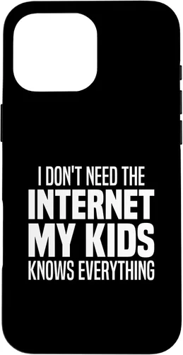 Vista 19 de I Don't Need The Internet My Kids Knows Everything - Parents Case for iPhone 17