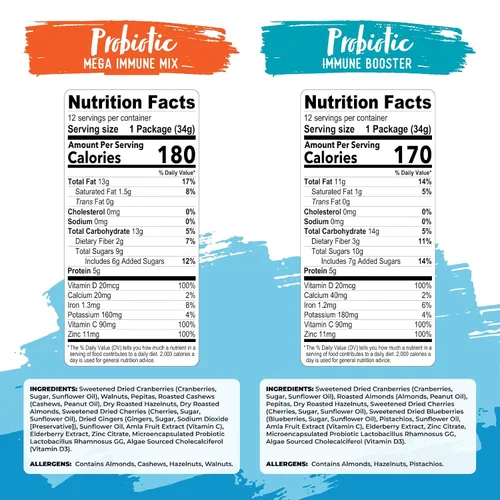 Vista 2 de Nature's Garden Paquetes de aperitivos probióticos inmunes (28.8 oz)